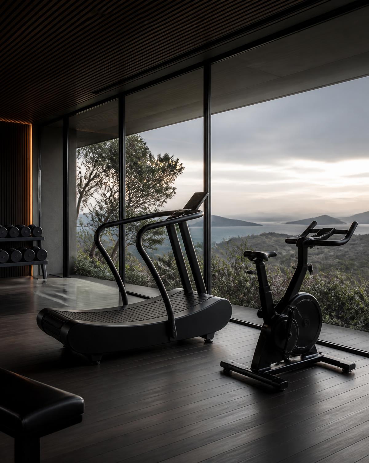 Cardio equipment in a residential setting